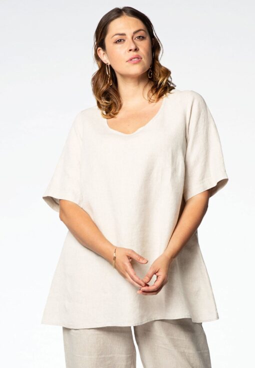 Yoek Tuniek flare | Beige | Maat 54/56