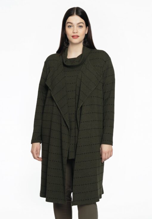 Yoek Cardigan TRICOT | Groen | Maat 54/56