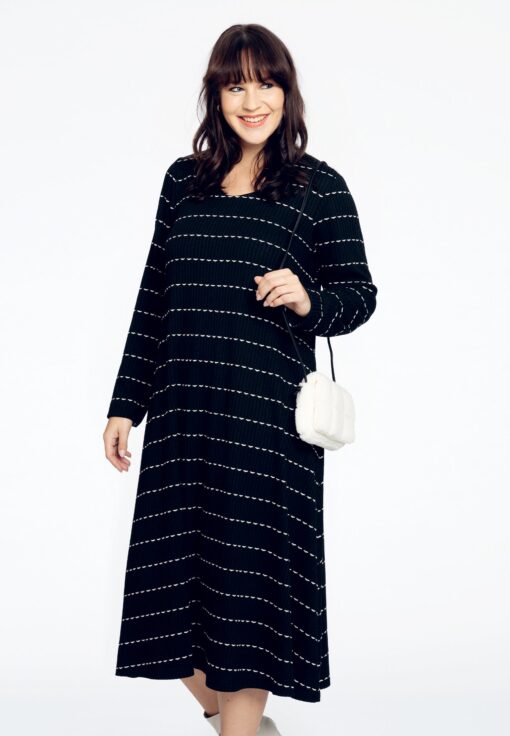 Yoek Jurk met rits TRICOT | Zwart | Maat 42/44