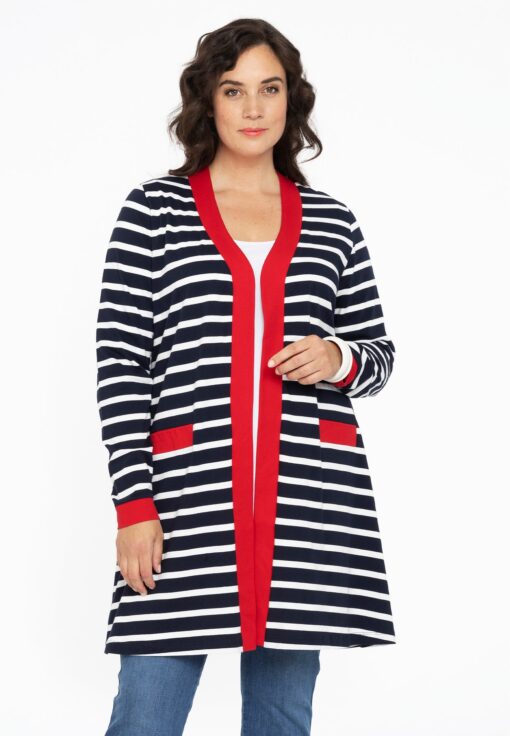 Yoek Cardigan | Blauw | Maat 54/56