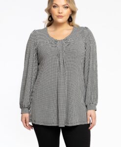 Yoek Tuniek flare | Zwart | Maat 46/48