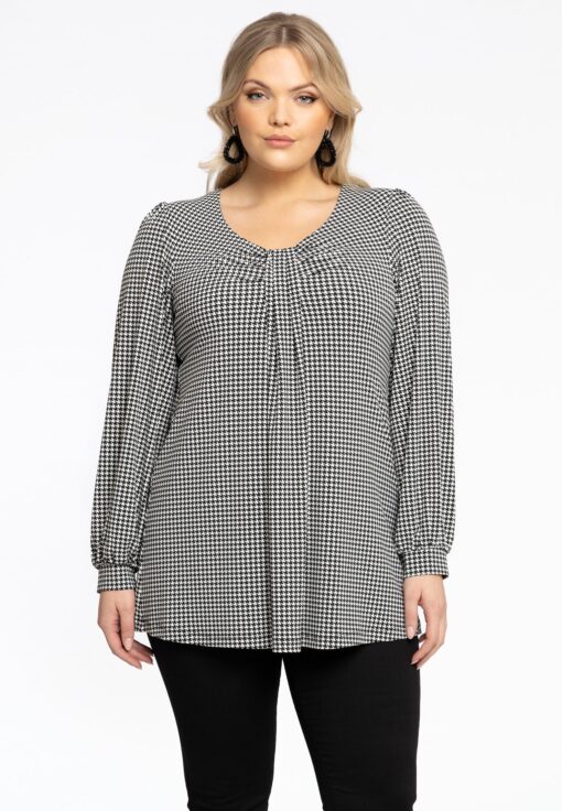 Yoek Tuniek flare | Zwart | Maat 46/48