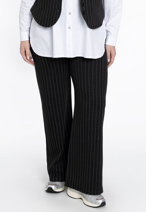 Yoek Broek PINSTRIPE | Zwart | Maat 46/48