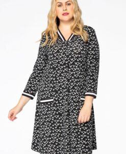 Yoek Tuniek met boorden VENCE | Zwart | Maat 50/52
