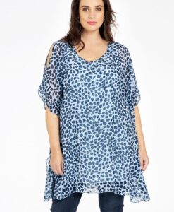 Yoek Tuniek vierkant PLUMETI | Blauw | Maat 58/60