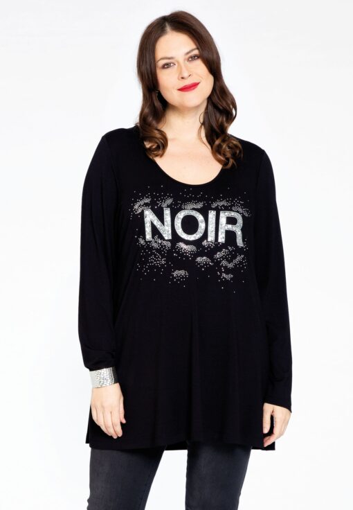 Yoek Tuniek flare noir ORGANIC | Zwart | Maat 54/56