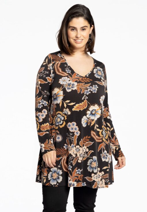 Yoek Tuniek wide bottom AMBIANCE | Zwart | Maat 58/60
