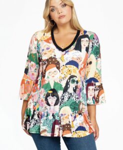 Yoek Tuniek met ruches GIRLS | Multi | Maat 54/56