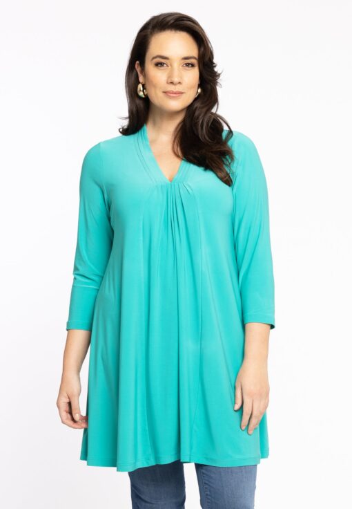 Yoek Tuniek wide bottom | Turquoise | Maat 54/56
