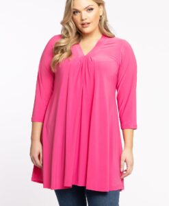 Yoek Tuniek wide bottom | Roze | Maat 54/56