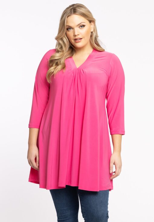 Yoek Tuniek wide bottom | Roze | Maat 54/56