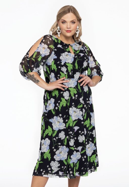 Yoek Jurk | Blauw | Maat 58/60