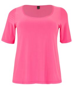 Yoek Tuniek relax circle neck | Roze | Maat 38/40