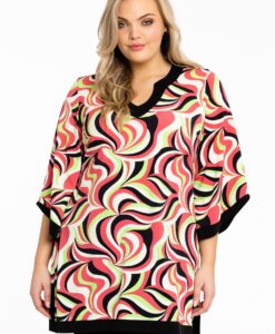 Yoek Tuniek met biezen BONNY | Roze | Maat 46/48
