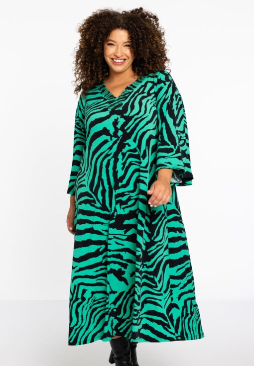 Yoek Dress strass VERDI | Groen | Maat 42/44