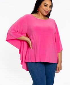 Yoek Tuniek met cape | Roze | Maat 50/52