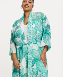 Yoek Kimono SEASTAR | Turquoise | Maat 46/48