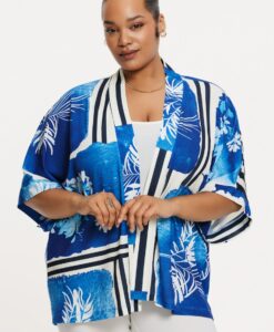 Yoek Kimono AZZURRO | Blauw | Maat 42/44