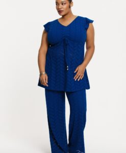 Yoek Trousers ajour MARE | Indigo | Maat 38/40