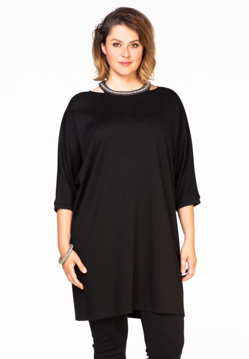 Yoek Tuniek met ketting | Zwart | Maat S