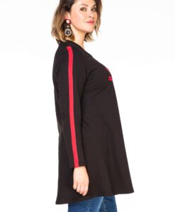 Yoek Tuniek wide bot BONJOUR | Zwart | Maat S
