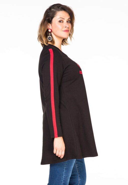 Yoek Tuniek wide bot BONJOUR | Zwart | Maat S