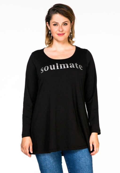 Yoek Tunic flare SOULMATE | Zwart | Maat L