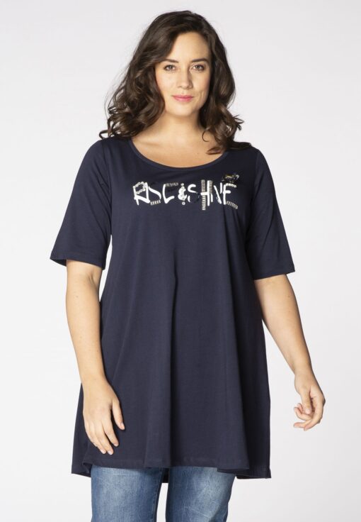 Yoek Tuniek wide bottom RISE & SHINE | Blauw | Maat 50/52