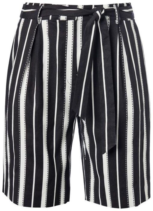Odina Print Bermuda Zwart / Wit