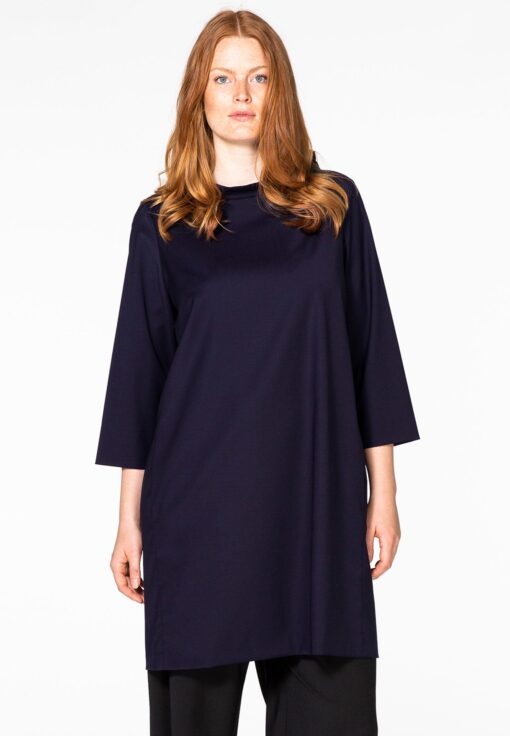 Yoek Dress standard collar | Blauw | Maat 46/48