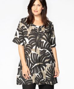 Yoek Tunic PINTO | Zwart | Maat 42/44