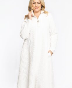 Yoek Jurk met rits | Beige | Maat 38/40