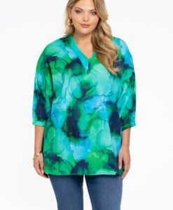 Yoek Tuniek V-hals | Groen | Maat 42/44