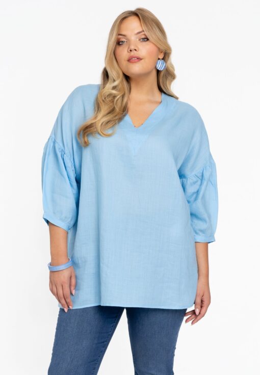 Yoek Tuniek v-hals | Licht Blauw | Maat 38/40