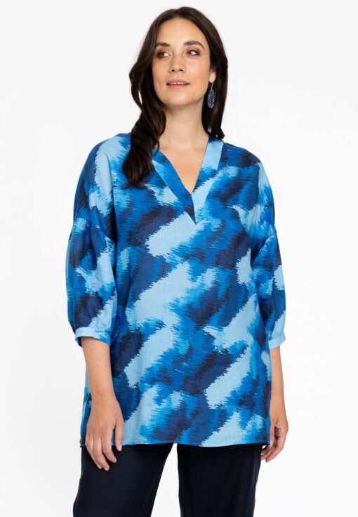 Yoek Tuniek v-hals | Blauw | Maat 42/44