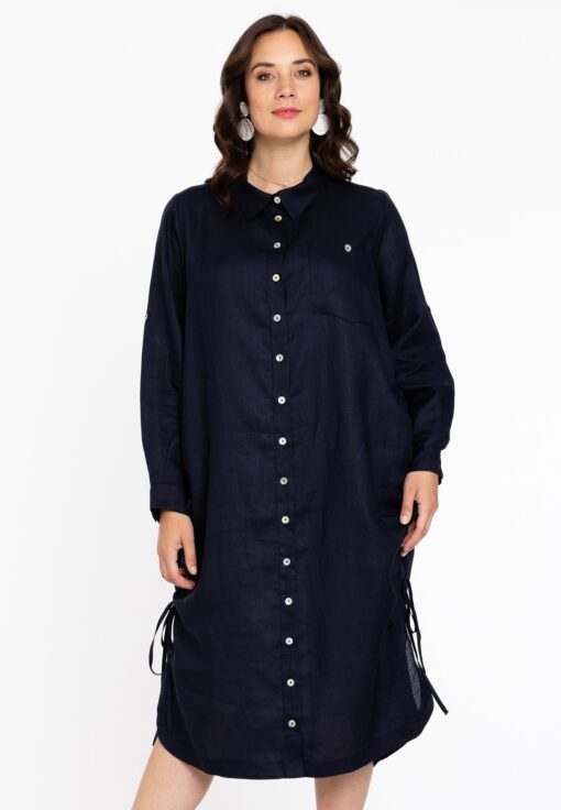 Yoek Blouse-jurk | Blauw | Maat 38/40