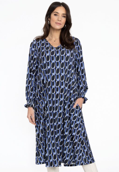 Yoek Jurk swing JILL | Zwart | Maat 42/44