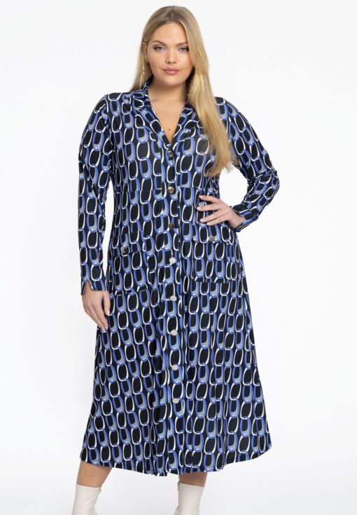 Yoek Jurk met knopen JILL | Zwart | Maat 42/44