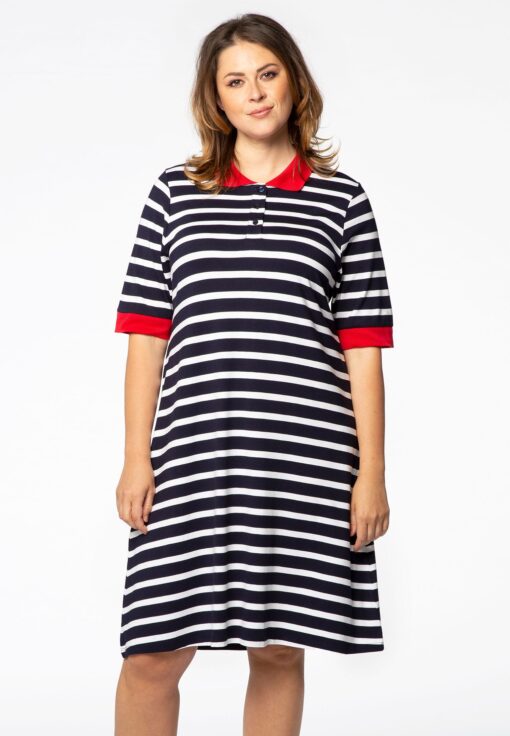 Yoek Jurk polo | Blauw | Maat 38/40
