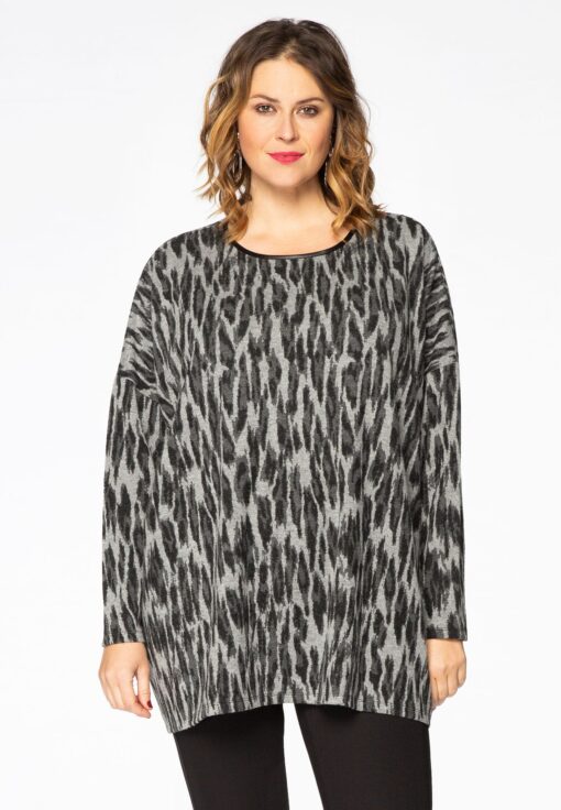 Yoek Pullover AUREL | Grijs | Maat 42/44