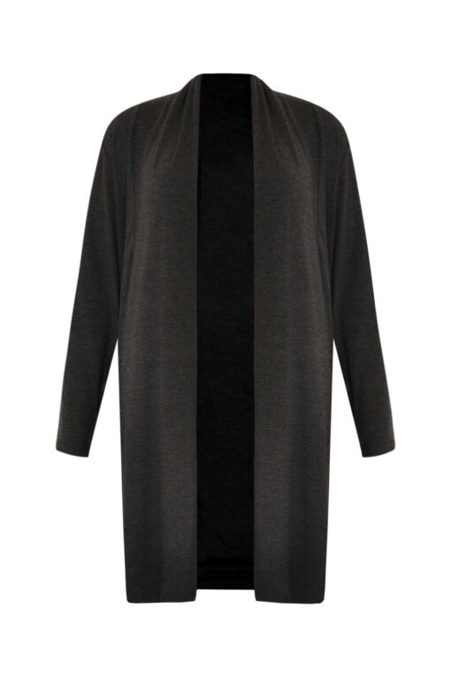 Yoek Vest met shawlkraag MELEE | Grijs | Maat 38/40