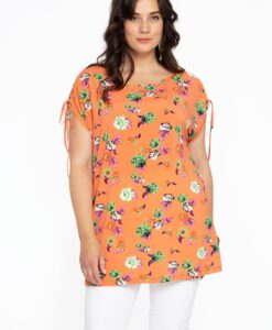 Yoek Tuniek met strikjes AZALEA | Oranje | Maat 58/60