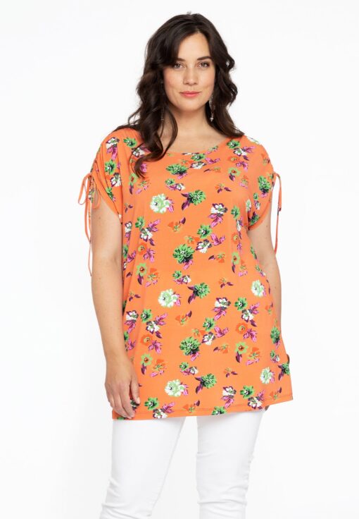 Yoek Tuniek met strikjes AZALEA | Oranje | Maat 58/60