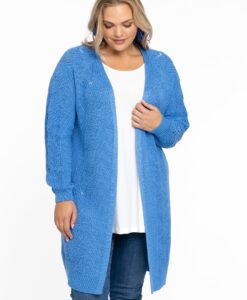 Yoek Kabelvest KNIT | Licht Blauw | Maat 42/44
