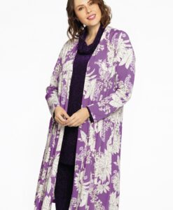Yoek Geplooid vest PAULINA | Paars | Maat 42/44