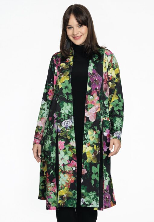 Yoek Vest met shawl ORCHIDEE | Zwart | Maat 42/44