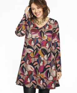 Yoek Tuniek wide bottom PICASSO | Licht Bruin | Maat 54/56