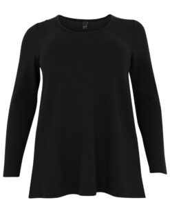 Yoek Shirt A-lijn | Zwart | Maat 46/48
