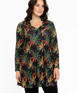 Yoek Tuniek wide bottom BOTANICA | Groen | Maat 38/40