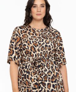Yoek Tuniek met ceintuur | Licht Bruin | Maat 42/44